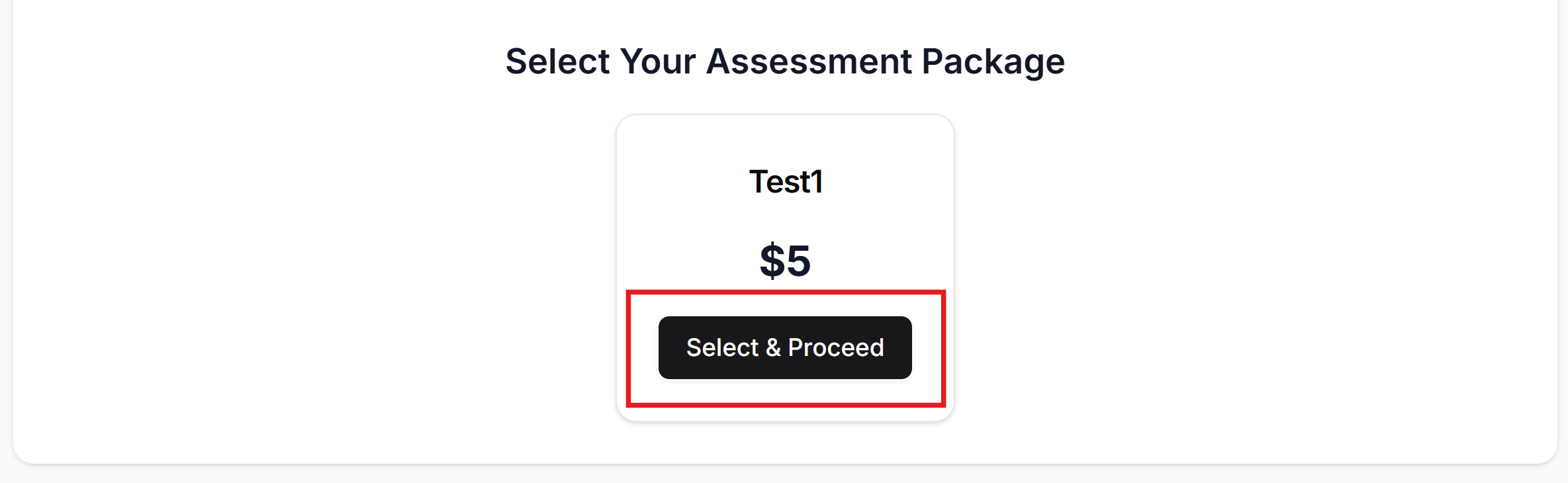 Selected package