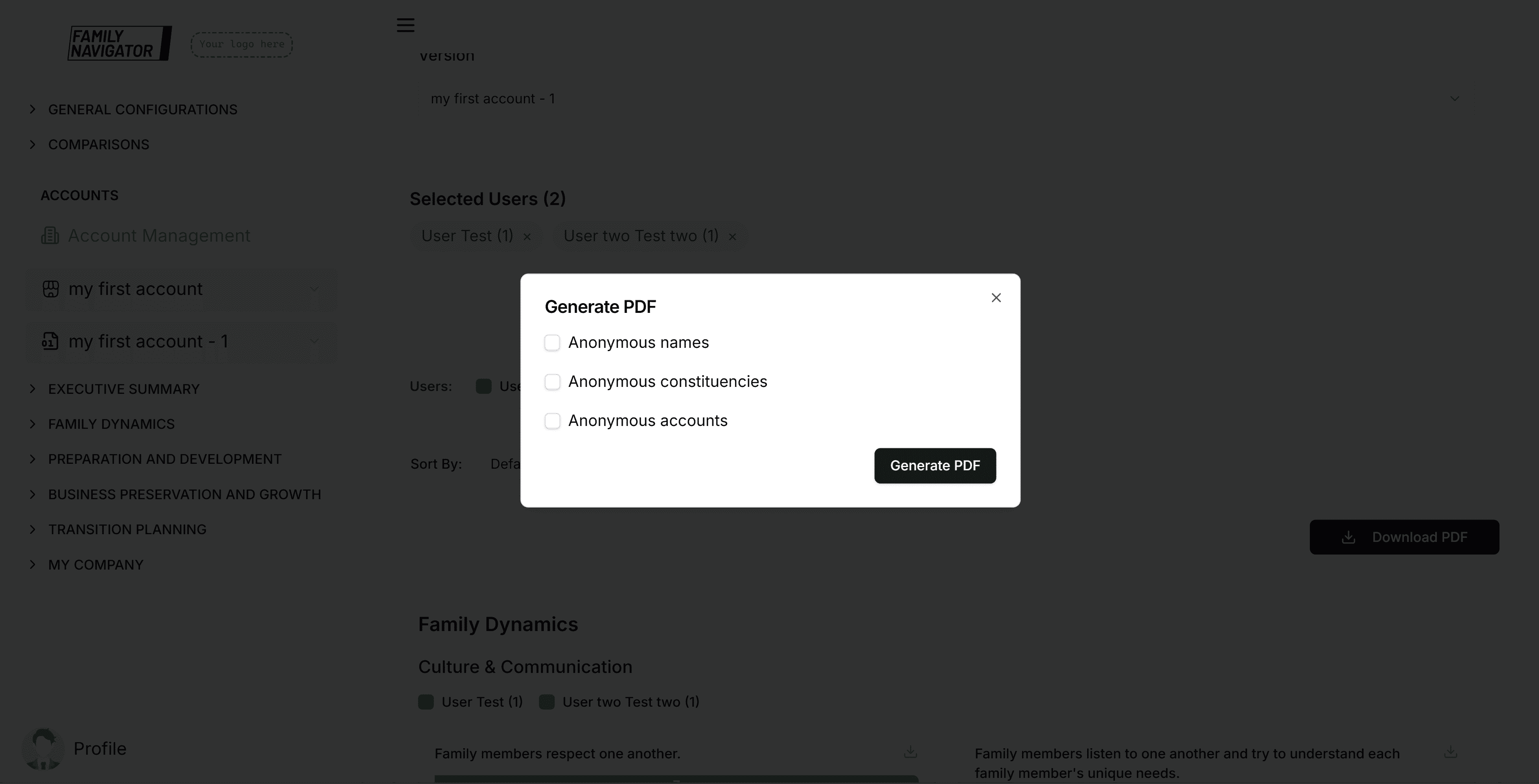 PDF anonymization options